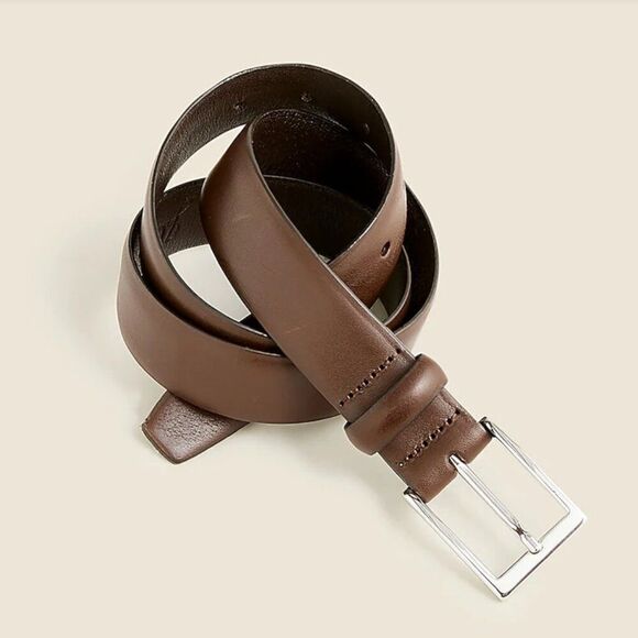 J.Crew Italian Brown leather belt size 42 NWOT cigar brown - Picture 1 of 7